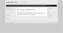 Desktop Screenshot of andersgeek.net